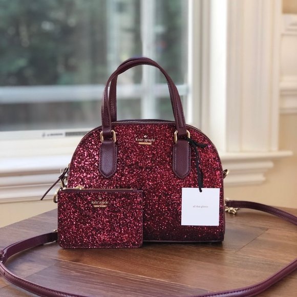 Handbags - Nwt kate spade glitter handbag&wallet
